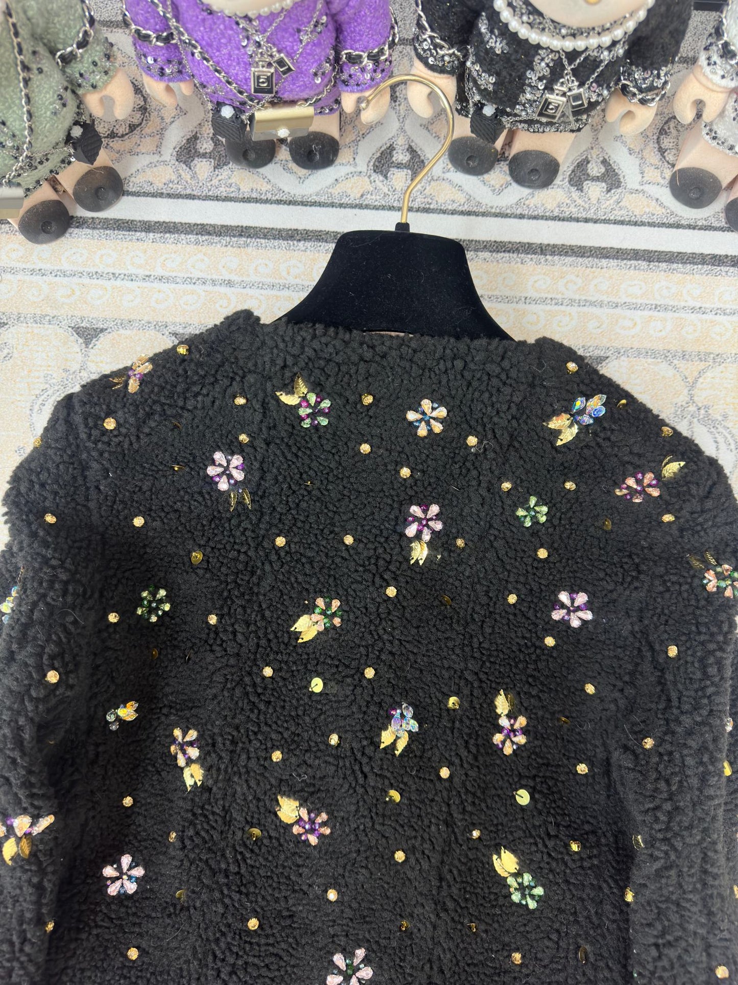 CC 25 Tweed Jacket Butterfly Black Laine Wool Polyester 251958