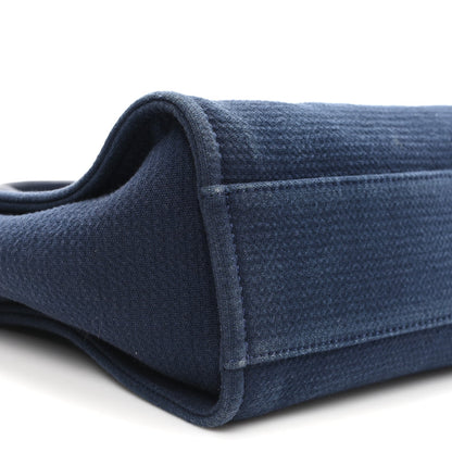 Mixed Fibers Small Deauville Tote Navy