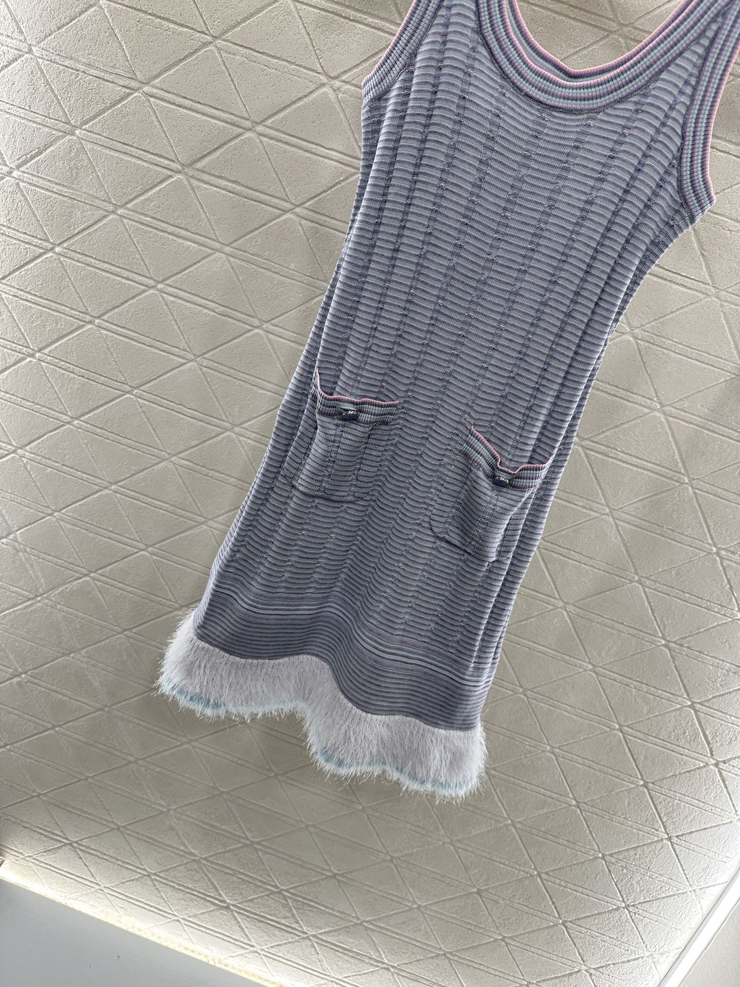 CHANEL KNIT CASHMERE VEST DRESS STYLE 280