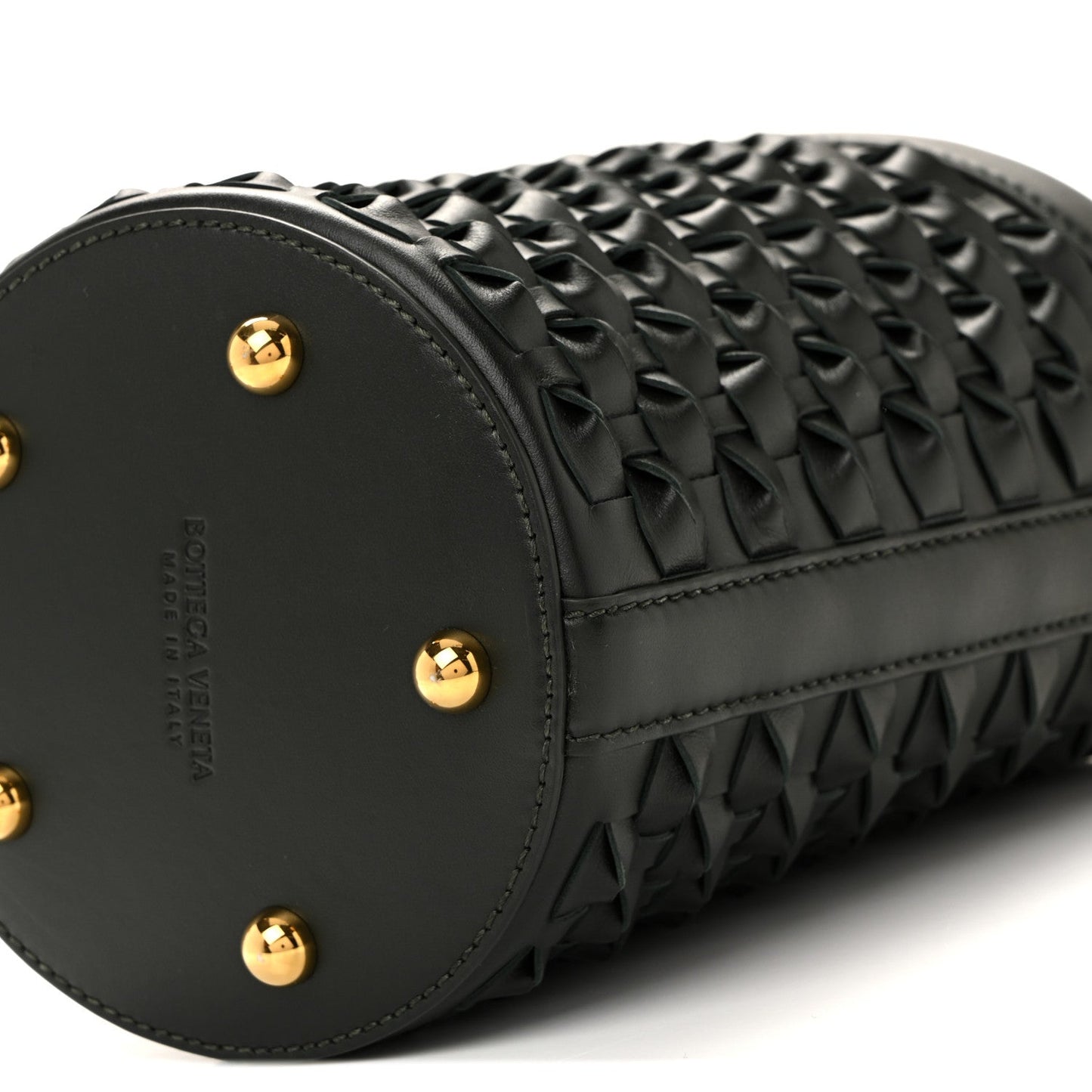 Nappa Intrecciato Small JJ Bucket Bag Black