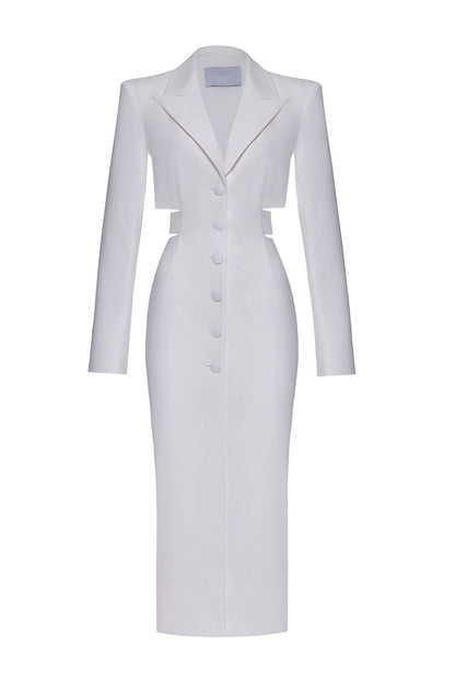 Vestido midi tipo blazer con aberturas Antonia 