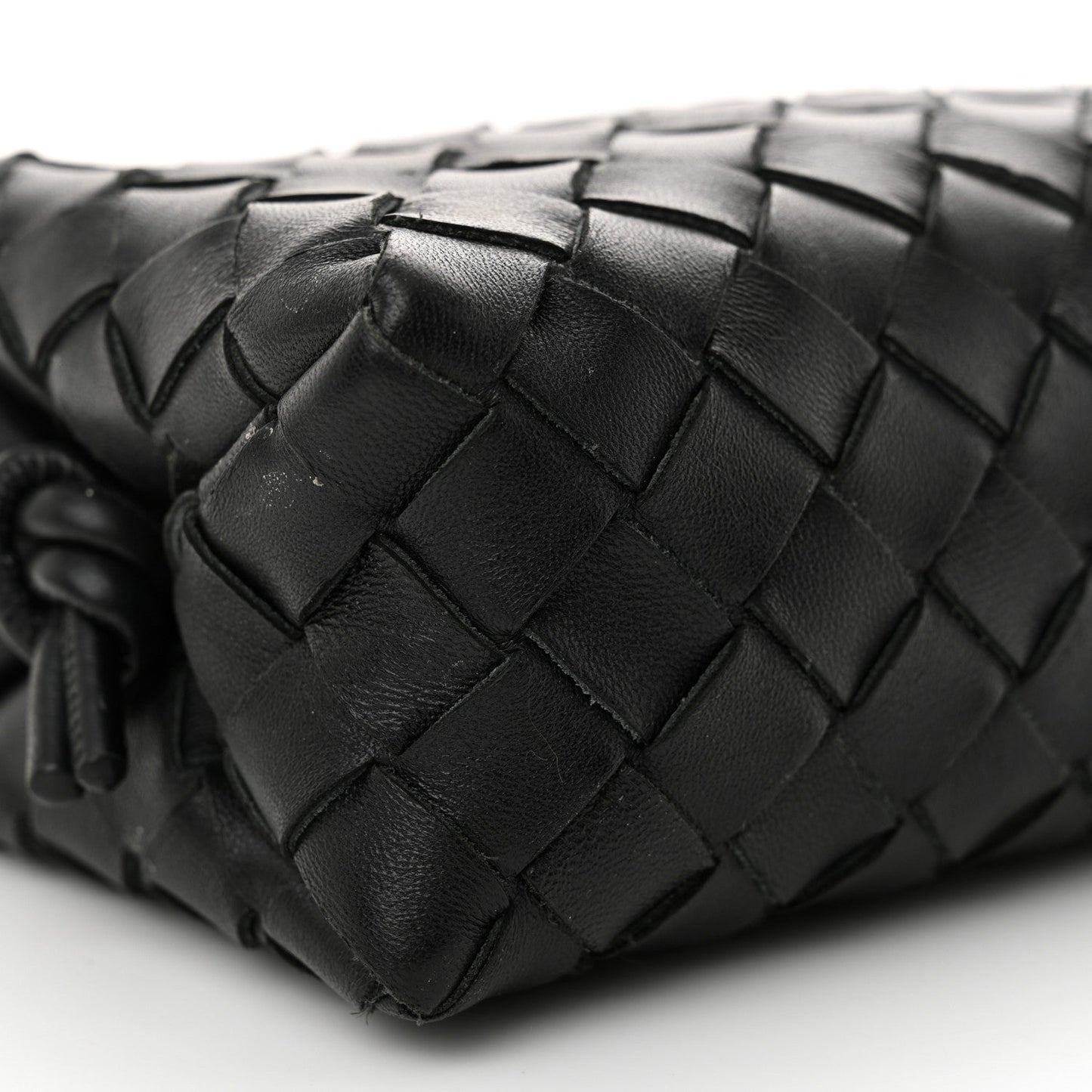 Nappa Intrecciato Mini Loop Camera Bag Black