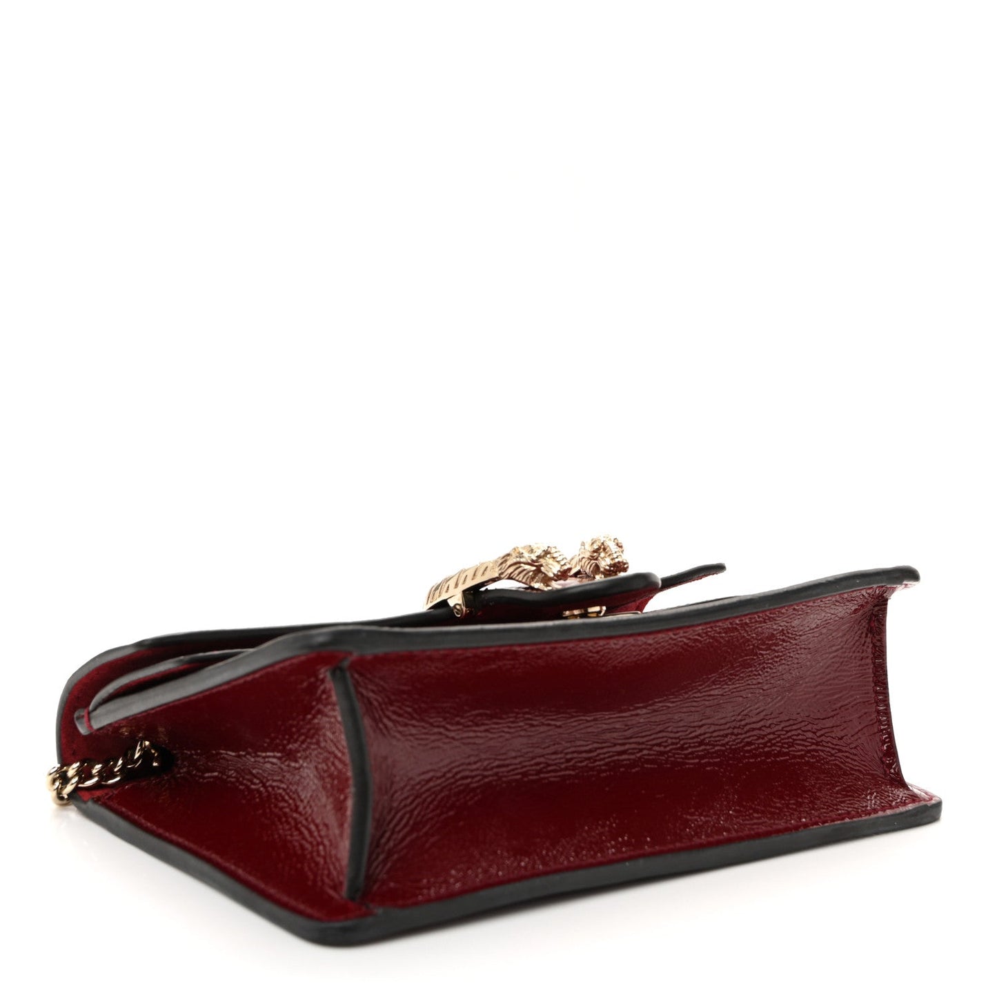 Crinkled Patent Mini Dionysus Shoulder Bag Rosso Ancora Red