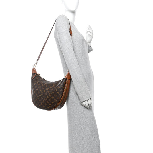 Reverse Monogram Loop Hobo