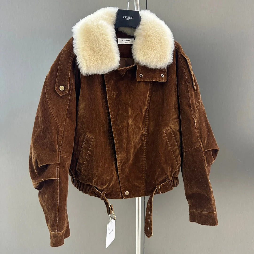 CELINE 25S VELVET DENIM JACKET 0099