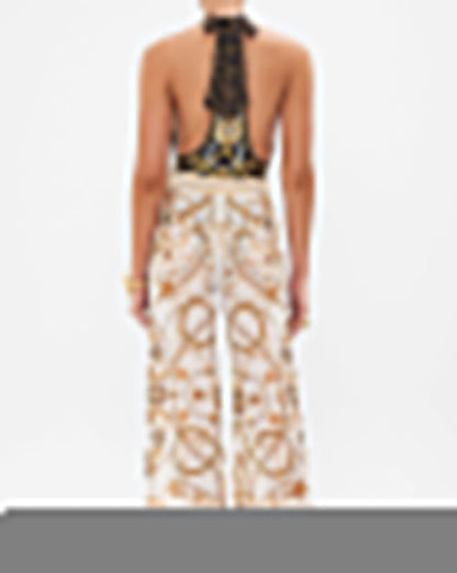 Halter One Piece and Pants Swimwear