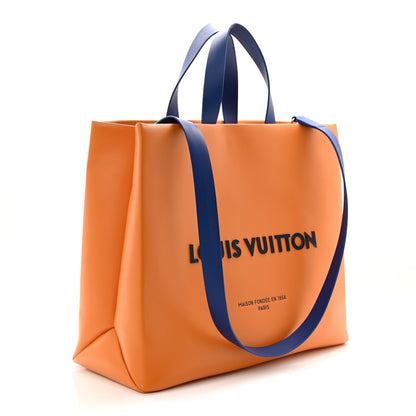 Cowhide Shopper Bag MM Safran