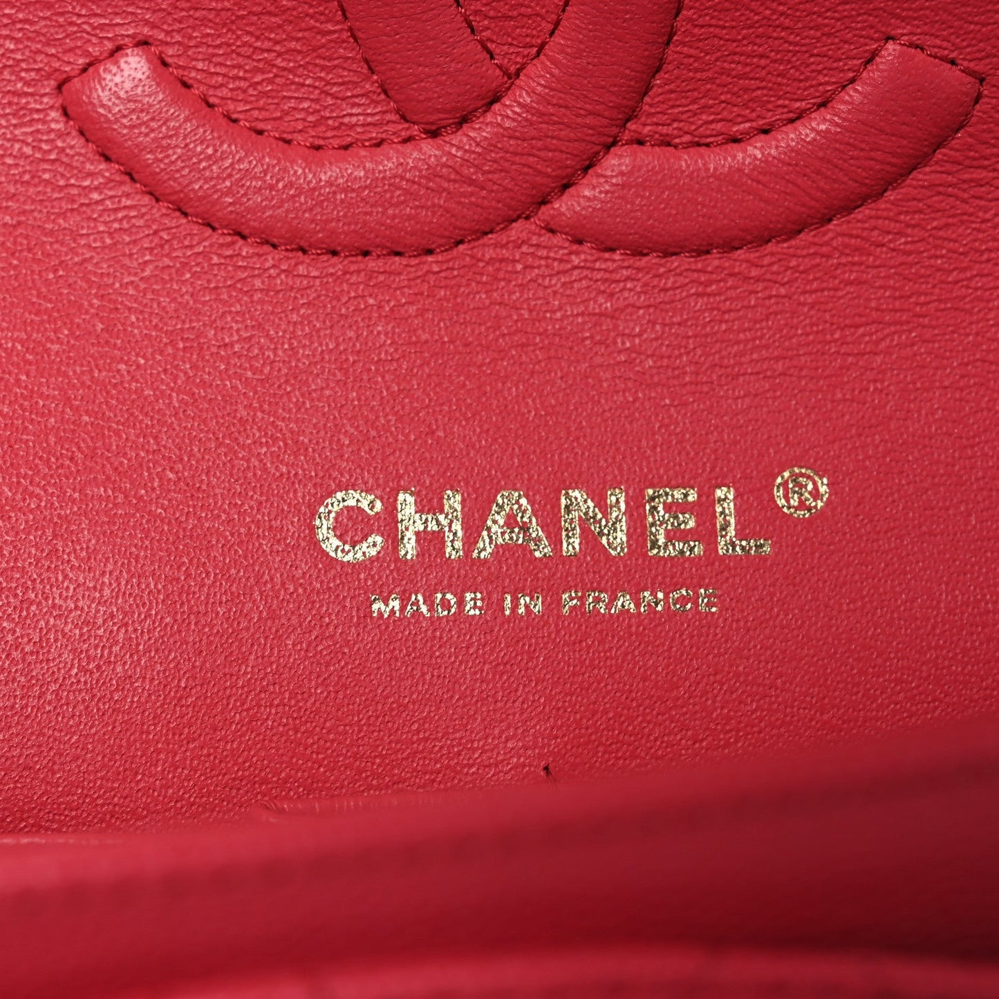 Caviar Quilted Medium Double Flap Dark Pink