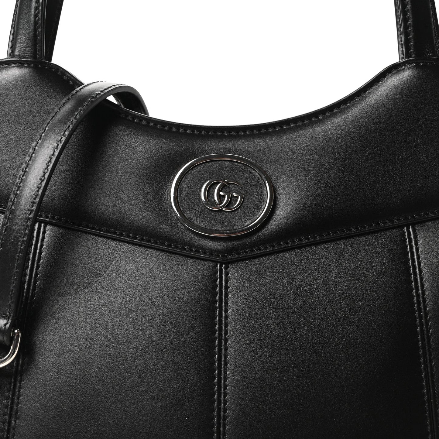 Calfskin Petite GG Medium Tote Bag Black