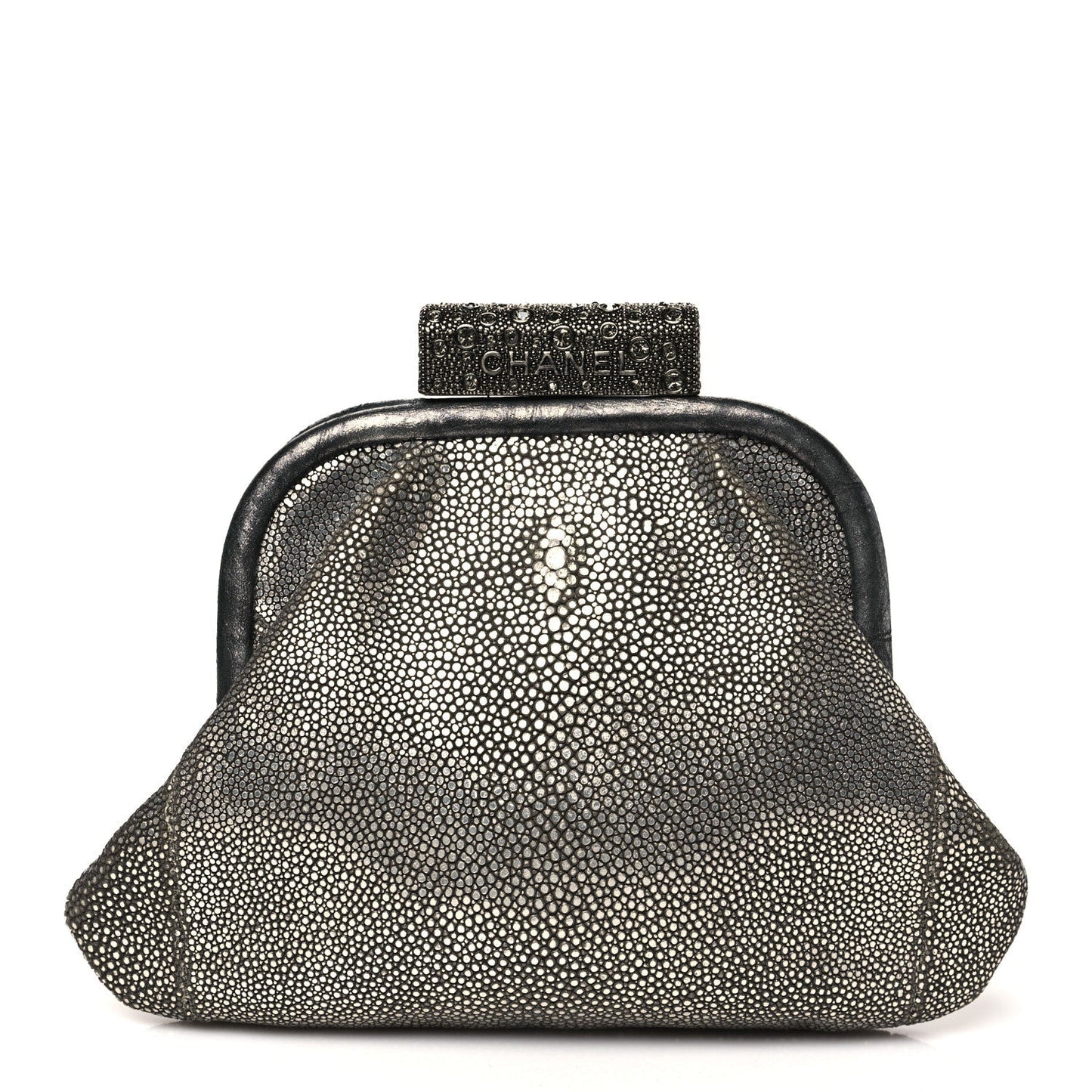 Stingray Degrade Frame Clutch Silver
