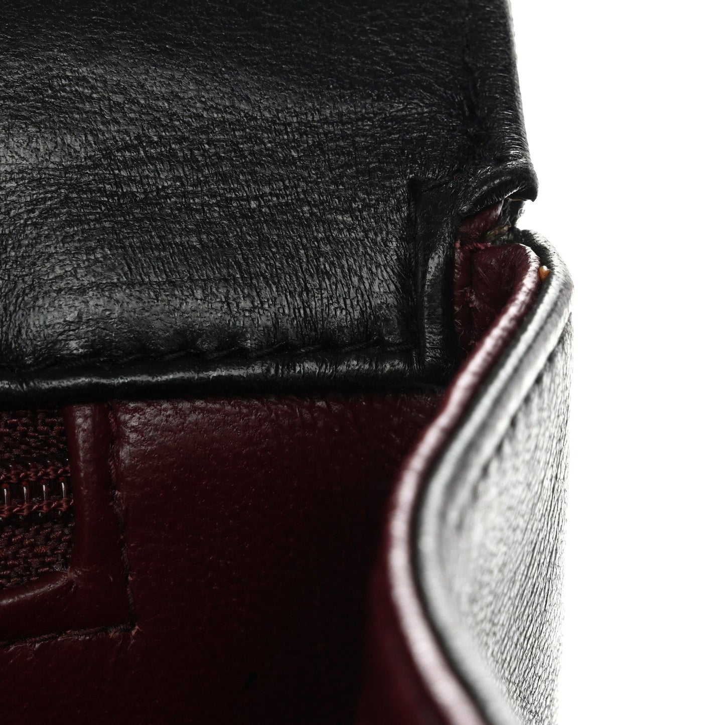 Lambskin Vertical Quilt Jumbo Single Flap Black