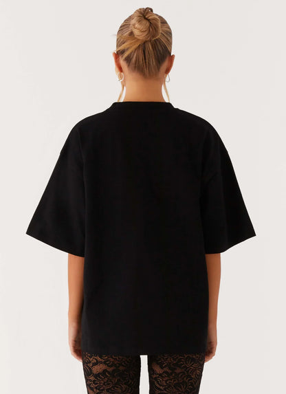 Signature Oversized Tee - Black