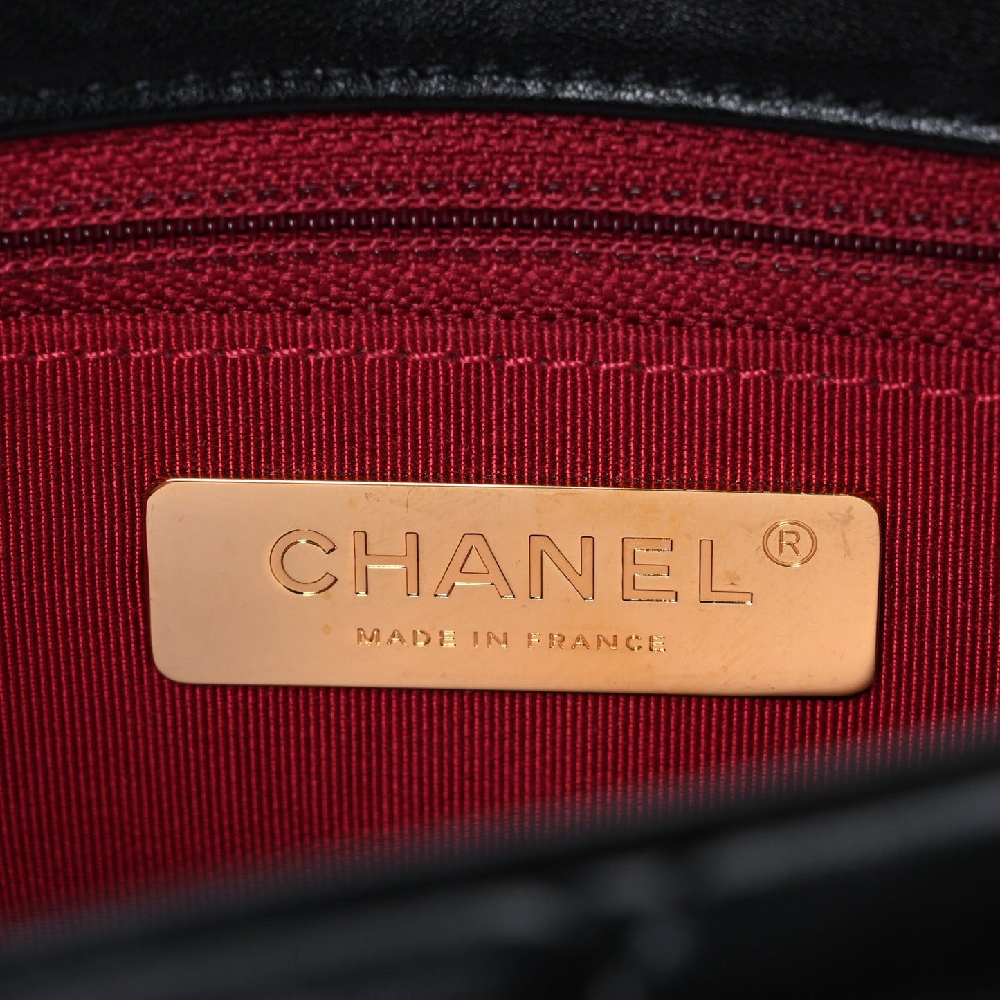 Lambskin Quilted Large Chanel 19 Flap Black
