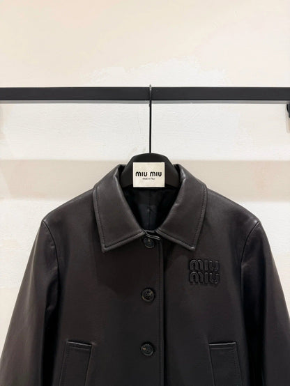 MIUMIU LEATHER JACKET STYLE 843