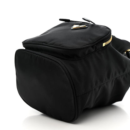 Saffiano Tessuto Nylon Mini Bucket Crossbody Bag Black