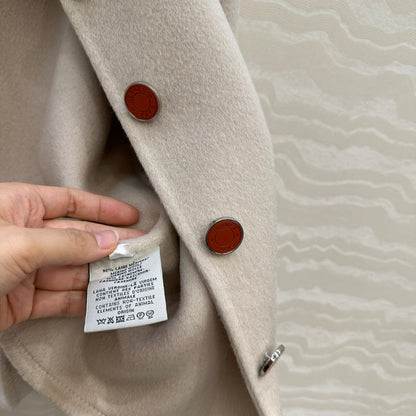HM Coat Cream Wool and Cashmere 304574