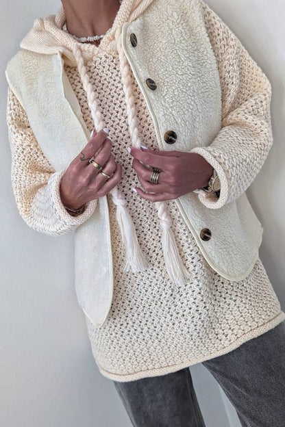Chaleco con botones de moda