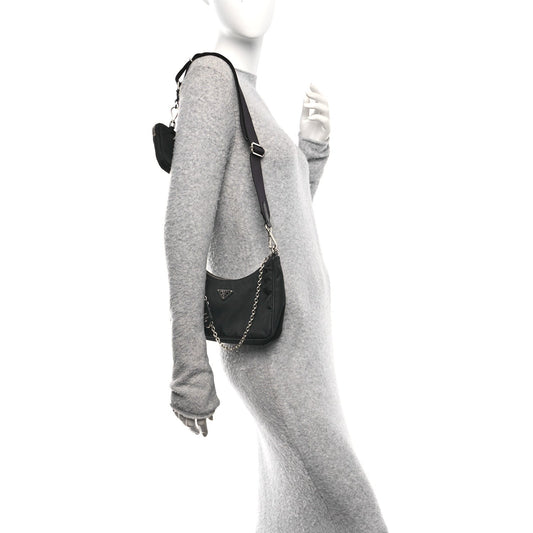 Nylon Re-Edition 2005 Shoulder Bag Black
