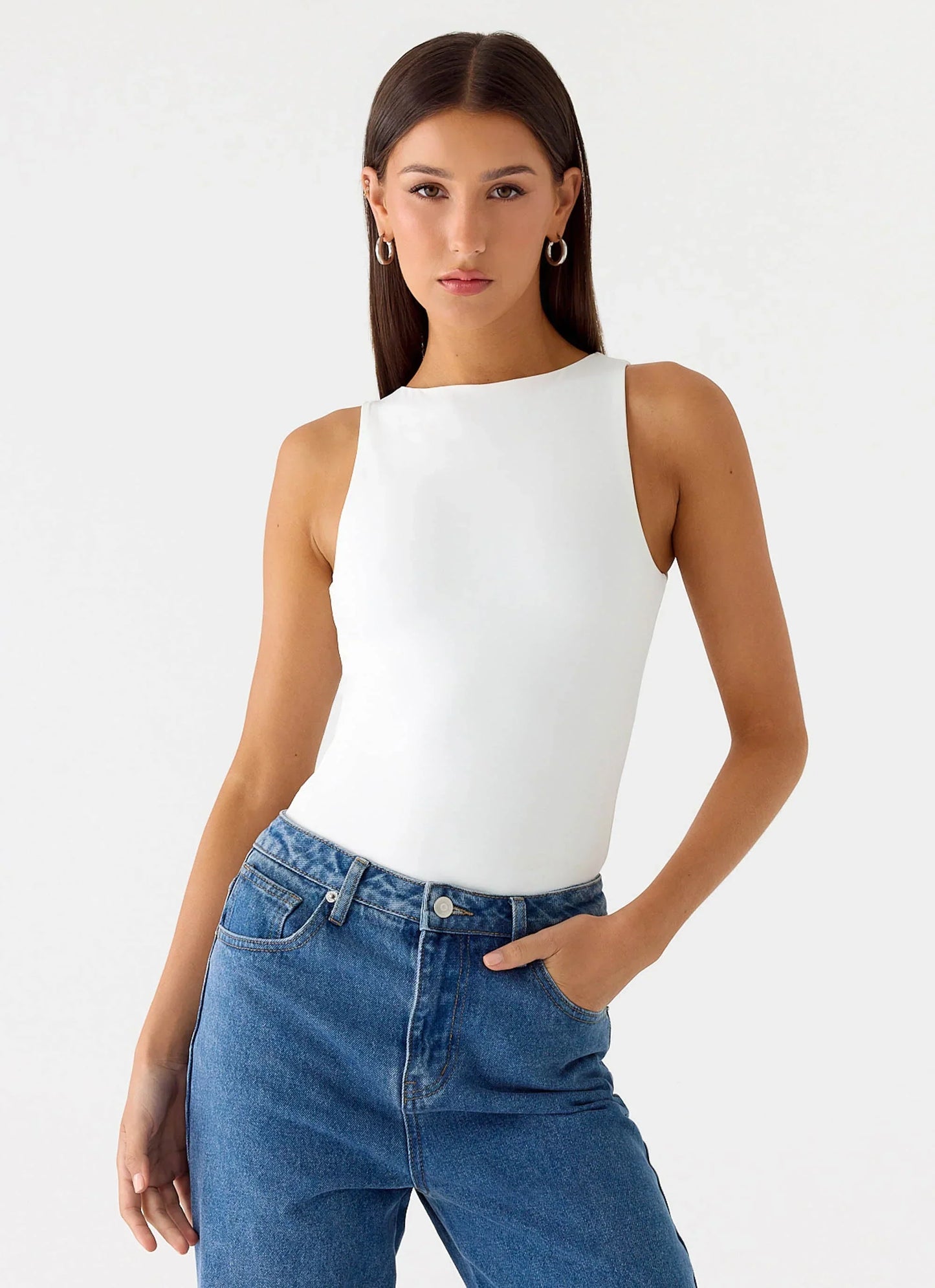 Vincenza Bodysuit - White