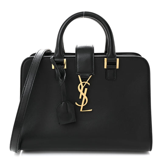 Calfskin Monogram Baby Cabas Black