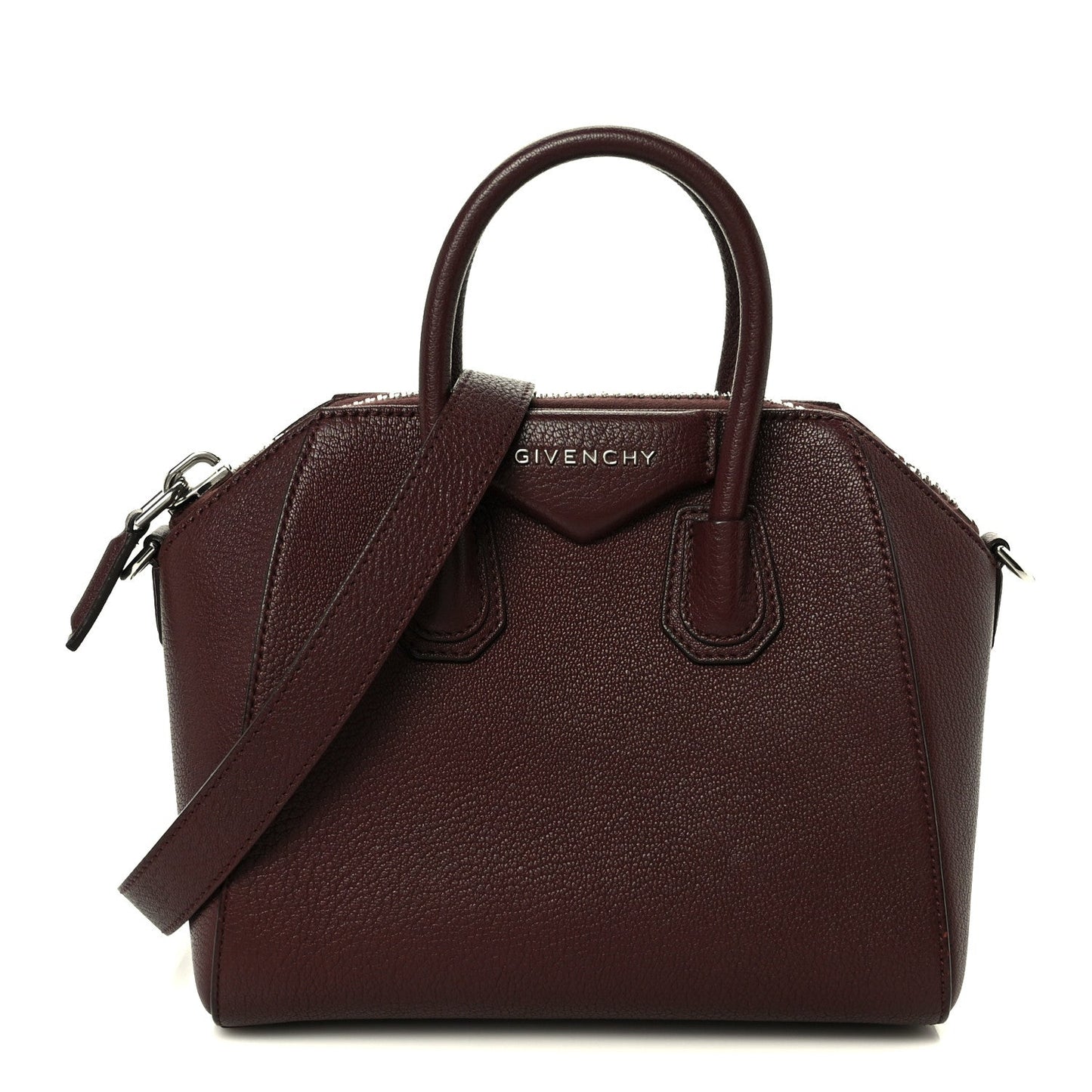 Sugar Goatskin Mini Antigona Oxblood