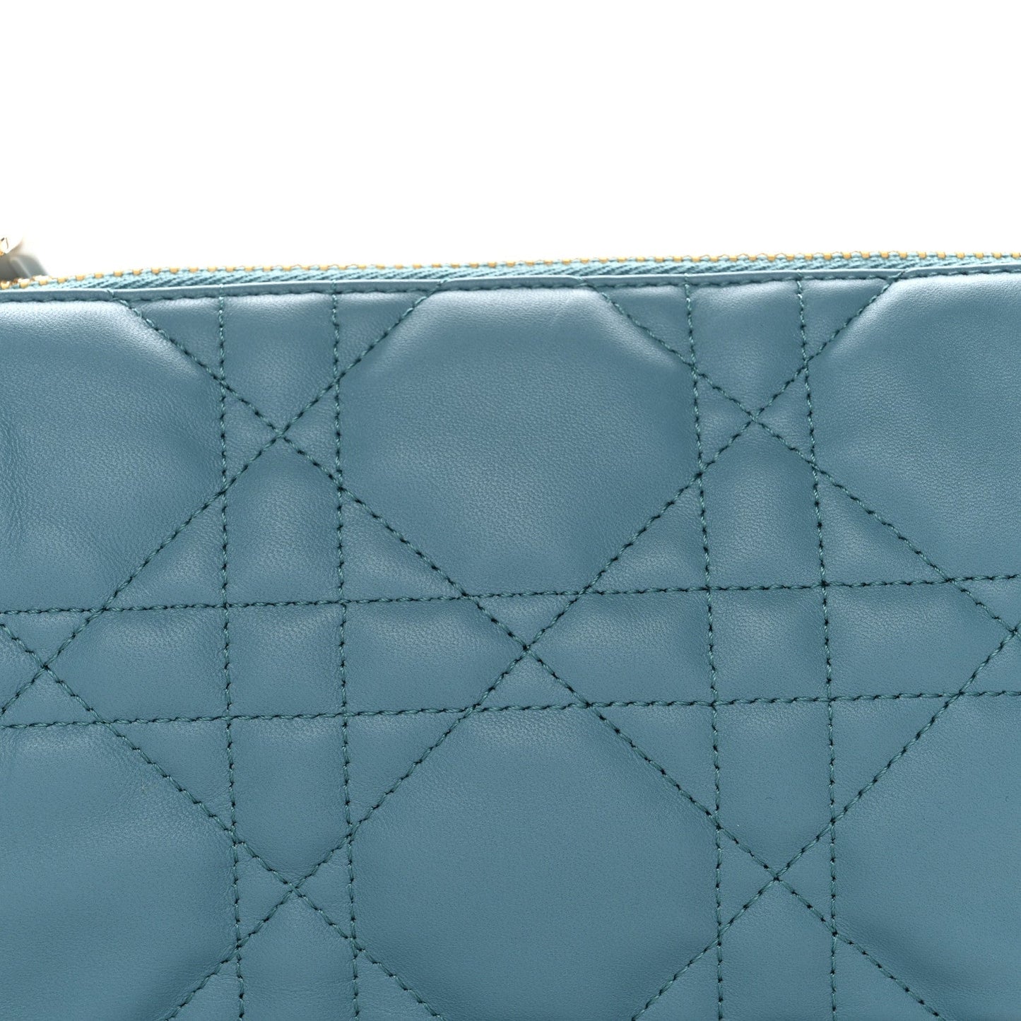 Lambskin Cannage Small Dior Vibe Hobo Bag Cloud Blue