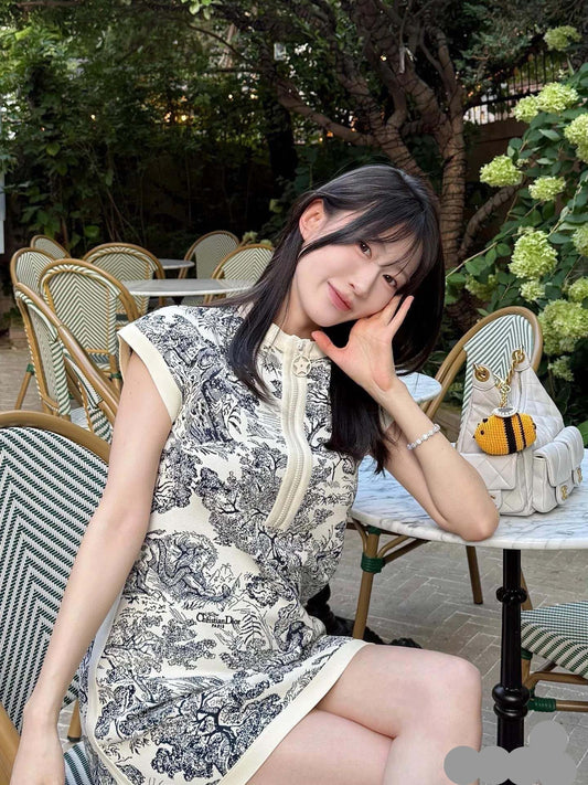DIOR 25S PRINTED DRESS 700