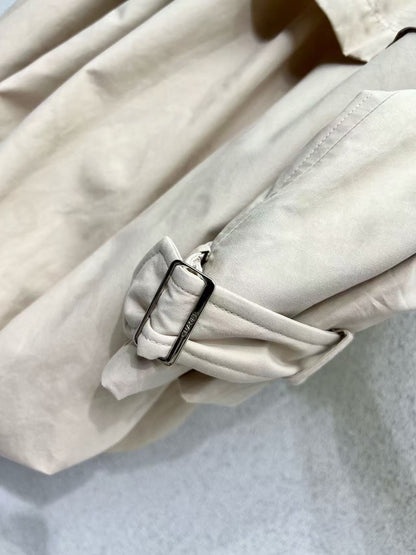 CC 25B Trench Coat Beige Cotton