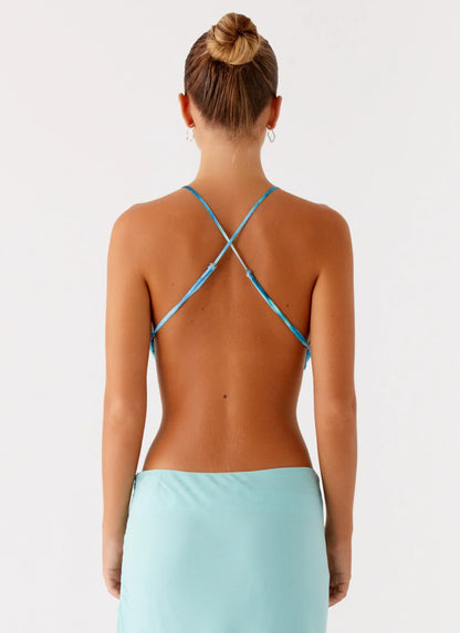 Miah Top - Blue Tie Dye