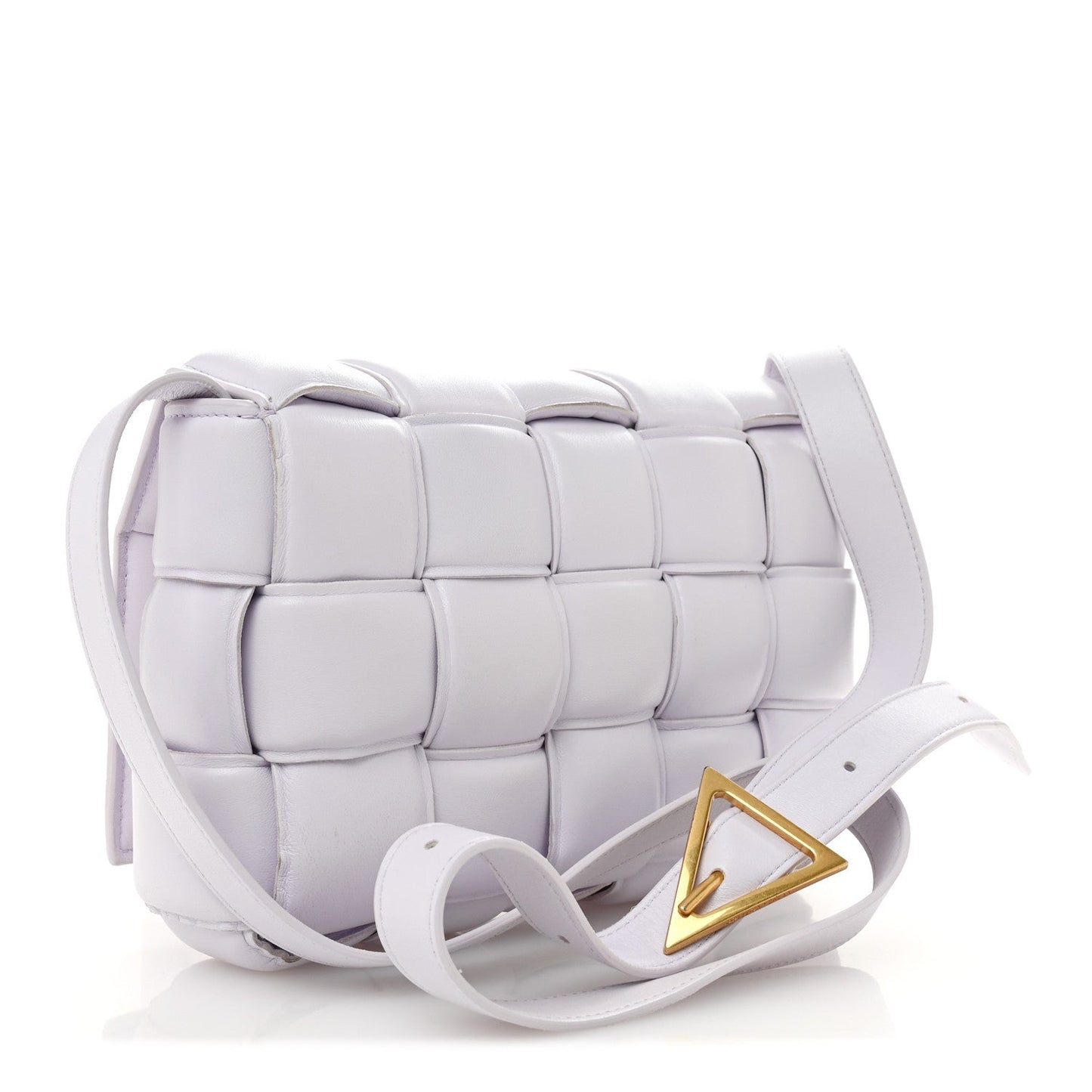 Nappa Maxi Intreccio Padded Cassette Crossbody Bag Mirth Washed