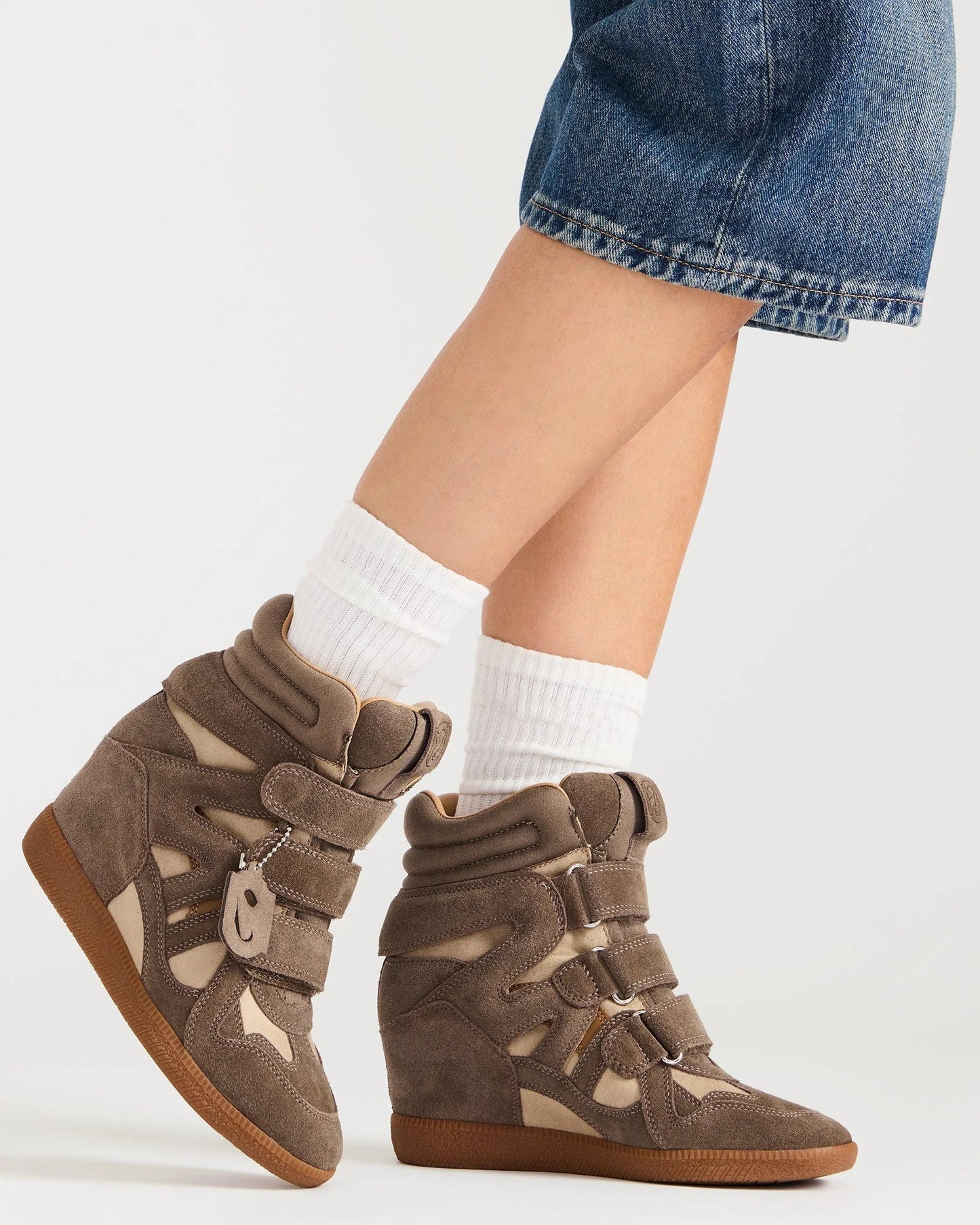 Mavis Taupe Suede