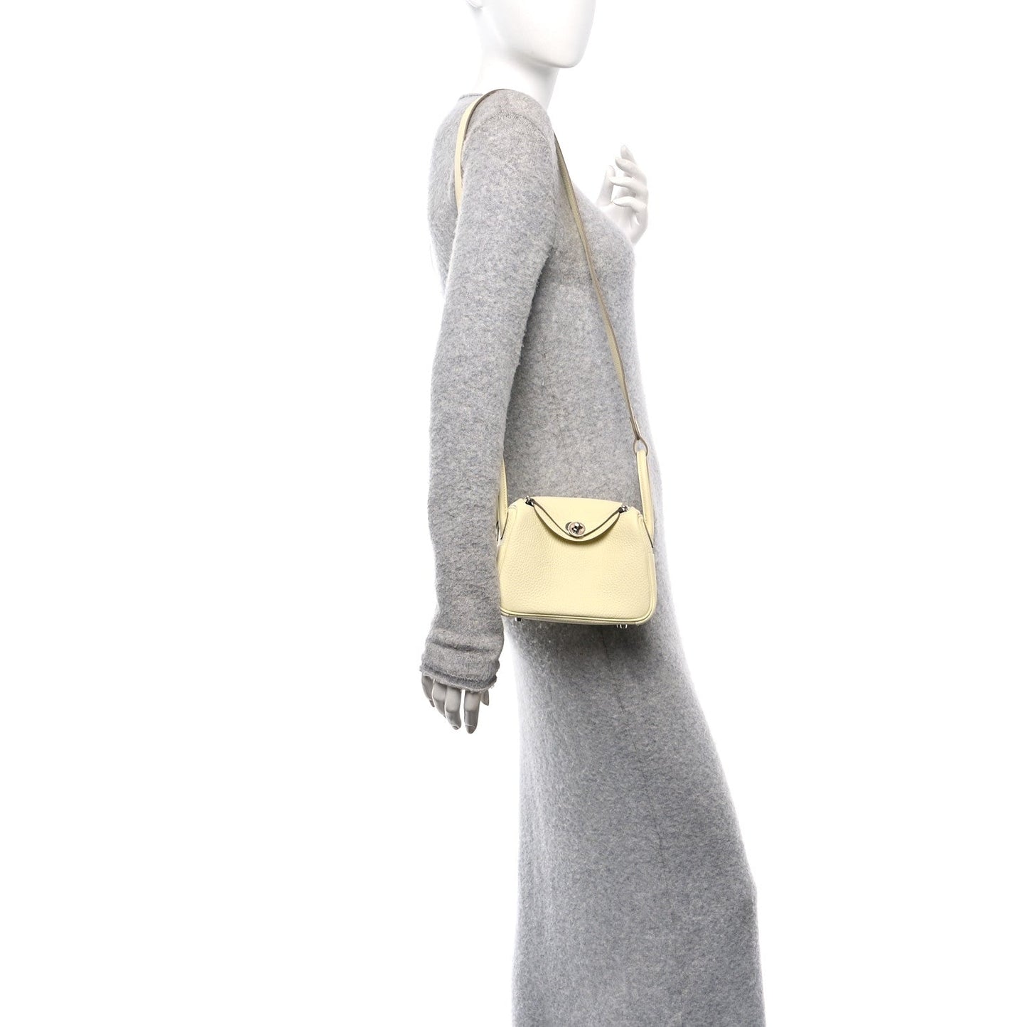 Taurillon Clemence Verso Mini Lindy 20 Jaune Milton Mushroom