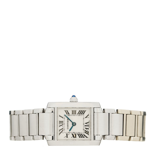 Stainless Steel 20mm Tank Francaise Quartz Watch