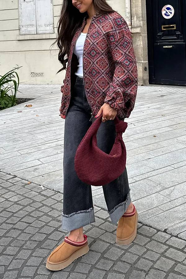 Chaqueta versátil retro de moda