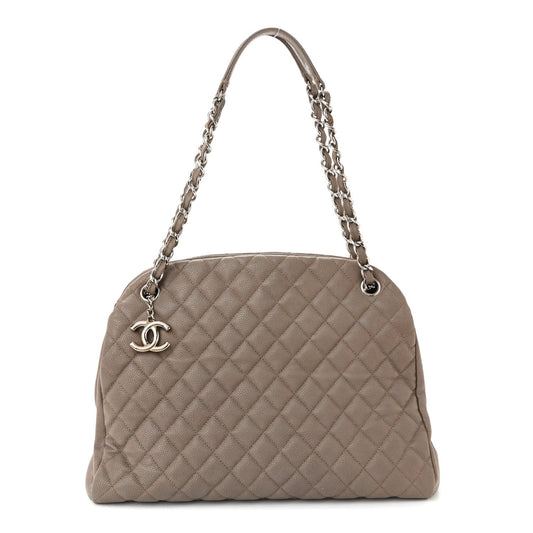 Caviar Quilted Large Just Mademoiselle Beige