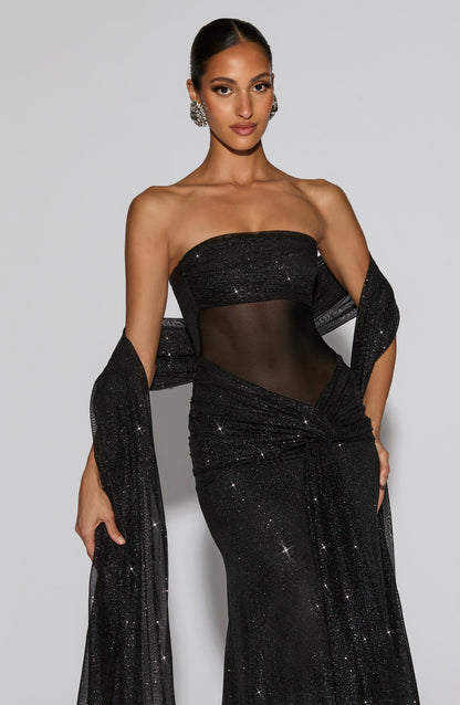 Agnes Shawl - Black Sparkle