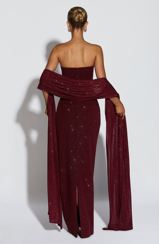 Agnes Shawl - Wine Sparkle