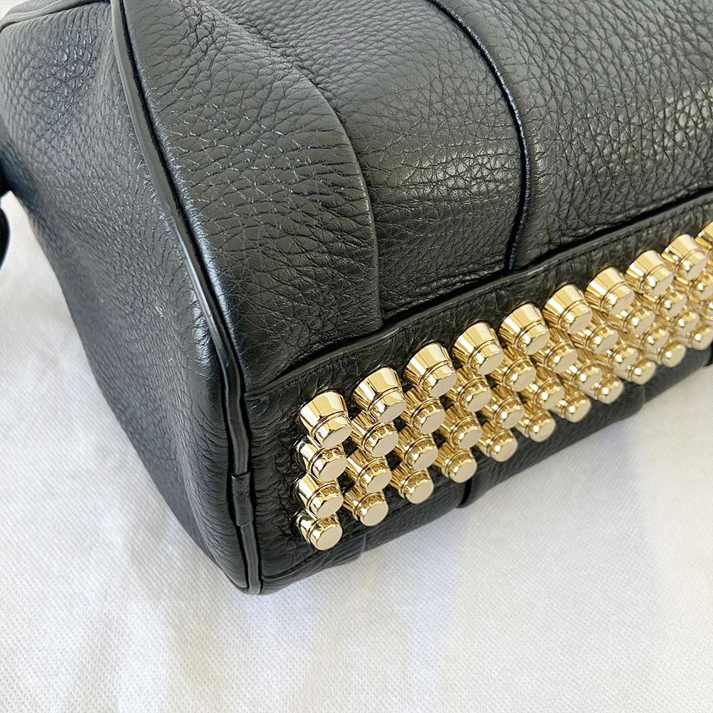 Alexander Wang Black Leather Rocco Duffle Bag