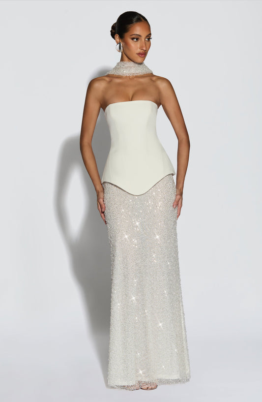 Allaire Maxi Skirt - Ivory