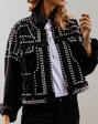 Chic Studded Denim Jacket | Great for Autumn Casual Days