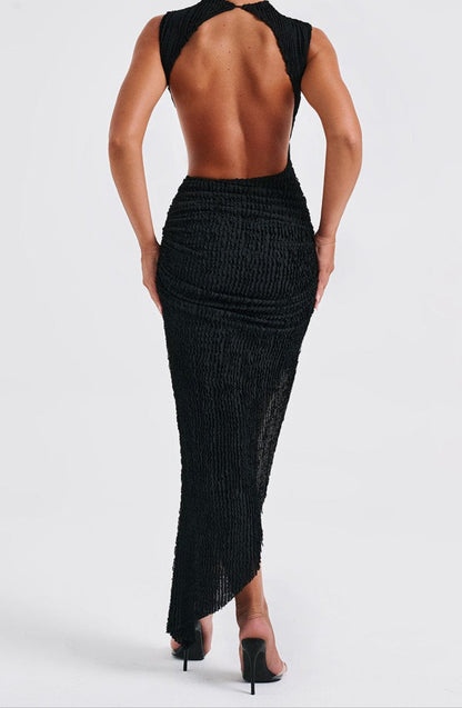 Lavanda Midi Dress - Black