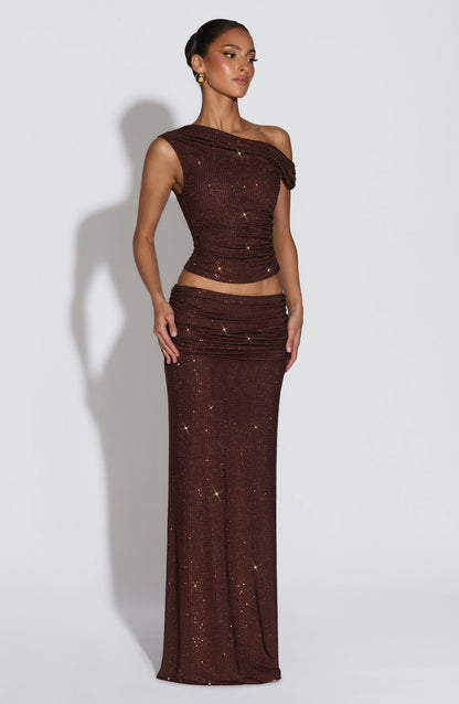 Aveda Top - Plum Brown