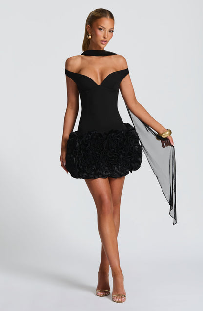 Aveta Mini Dress - Black