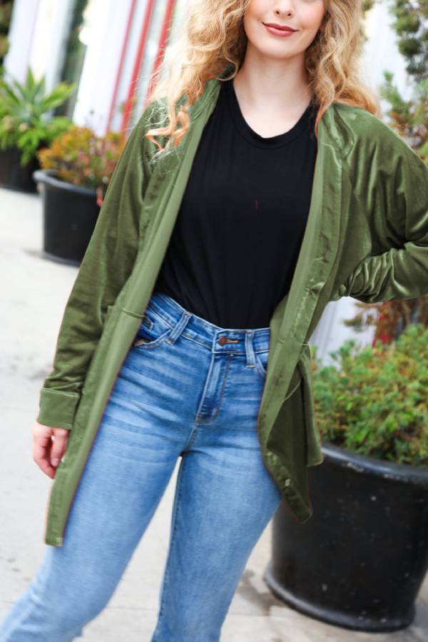 Blusa tipo túnica con botones de terciopelo color óxido