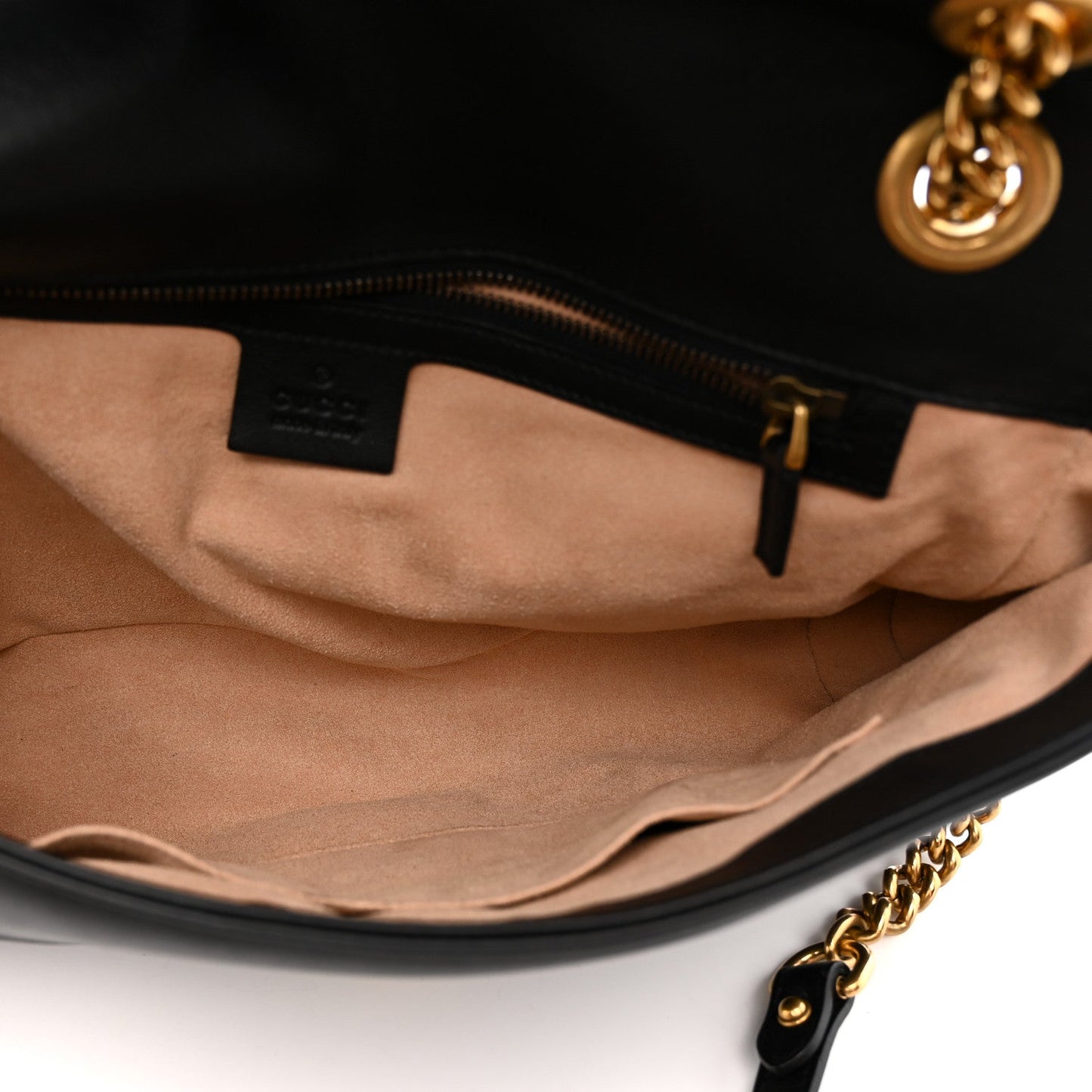 Calfskin Matelasse Medium GG Marmont Shoulder Bag Black
