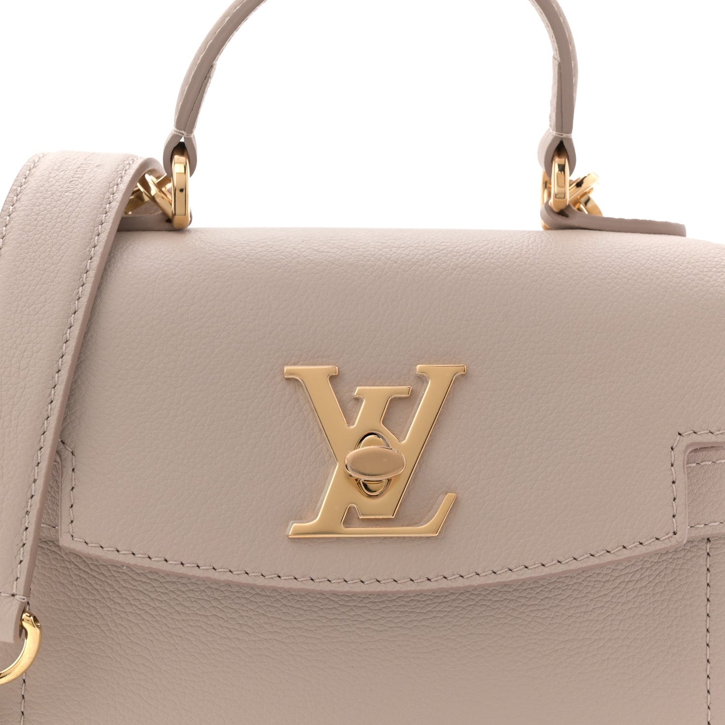 Soft Calfskin Mini Lockme Ever Greige