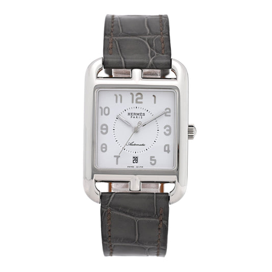 Stainless Steel Alligator 29mm Cape Cod Automatic Watch Gris Perle