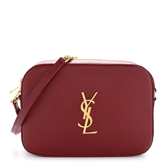 Grain De Poudre Medium Classic Monogram Camera Bag Oxblood
