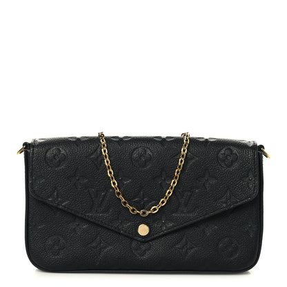 Empreinte Pochette Felicie Chain Wallet Black