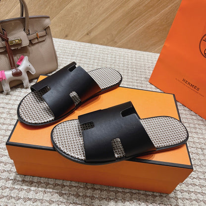 HM Izmir Sandals Black Calfskin 294950